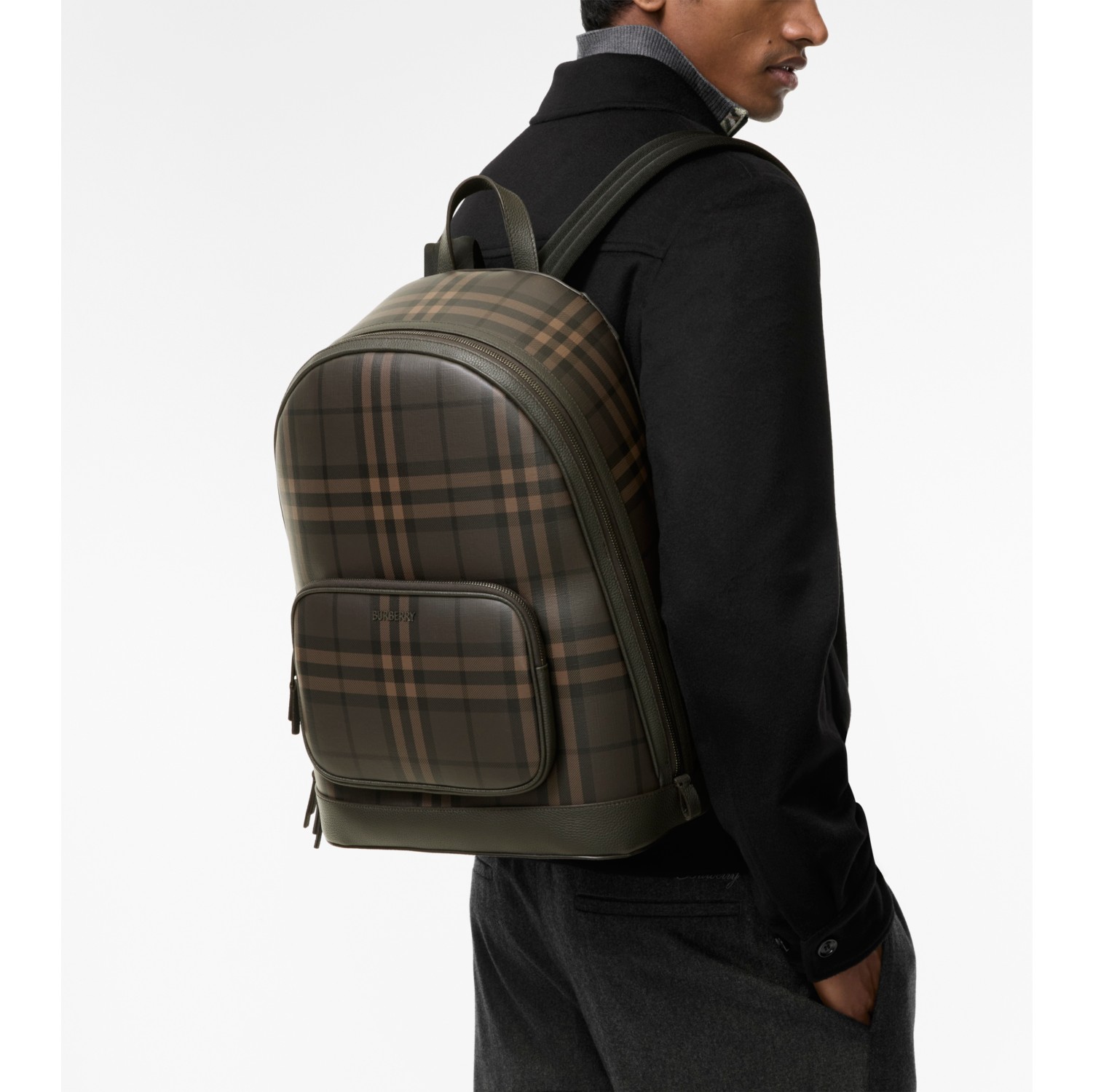City Check Zip Backpack