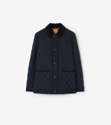 Quilted Nylon Haddington Jacket in Navy - Men | Burberry® Official