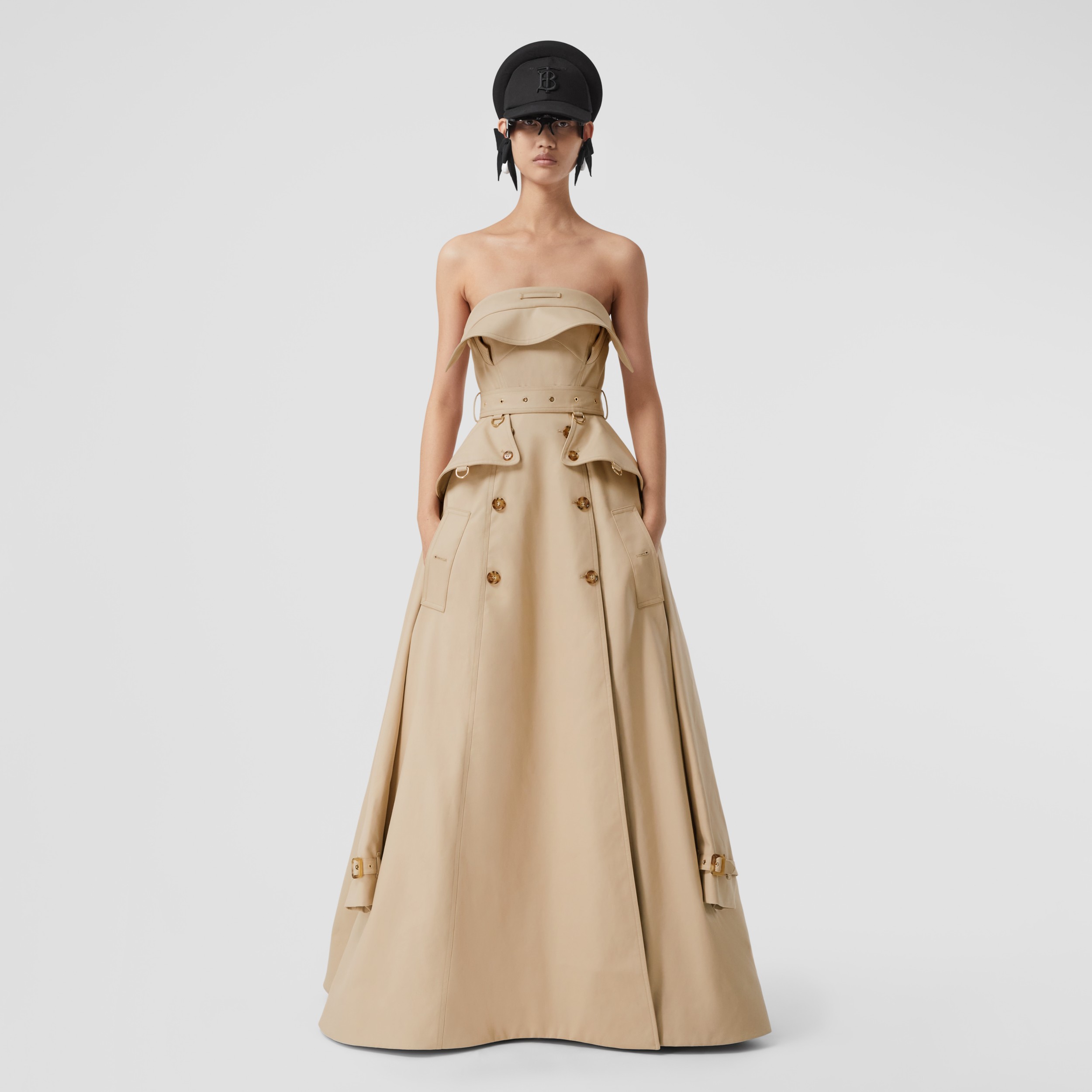 burberry gold dress