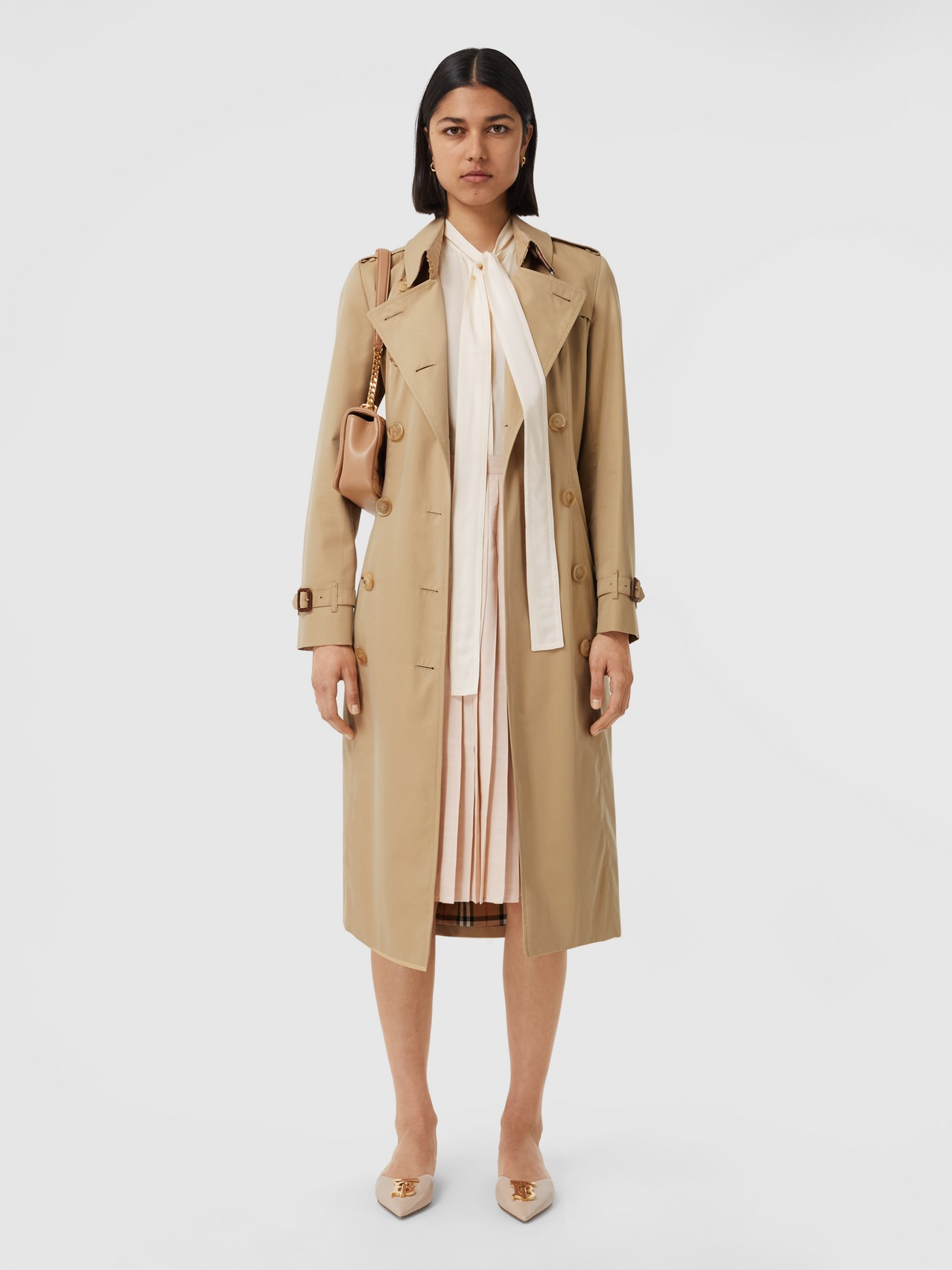 The Long Chelsea Heritage Trench Coat by Burberry, available on burberry.com for $1650 Gigi Hadid Outerwear SIMILAR PRODUCT