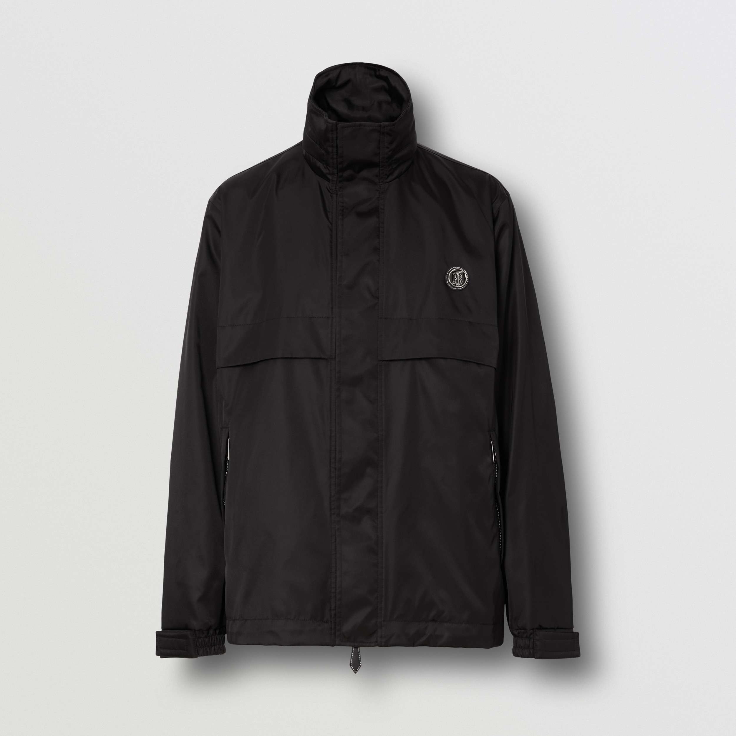 Packaway Hood Monogram Motif Nylon Jacket in Black - Men | Burberry® Official - 4