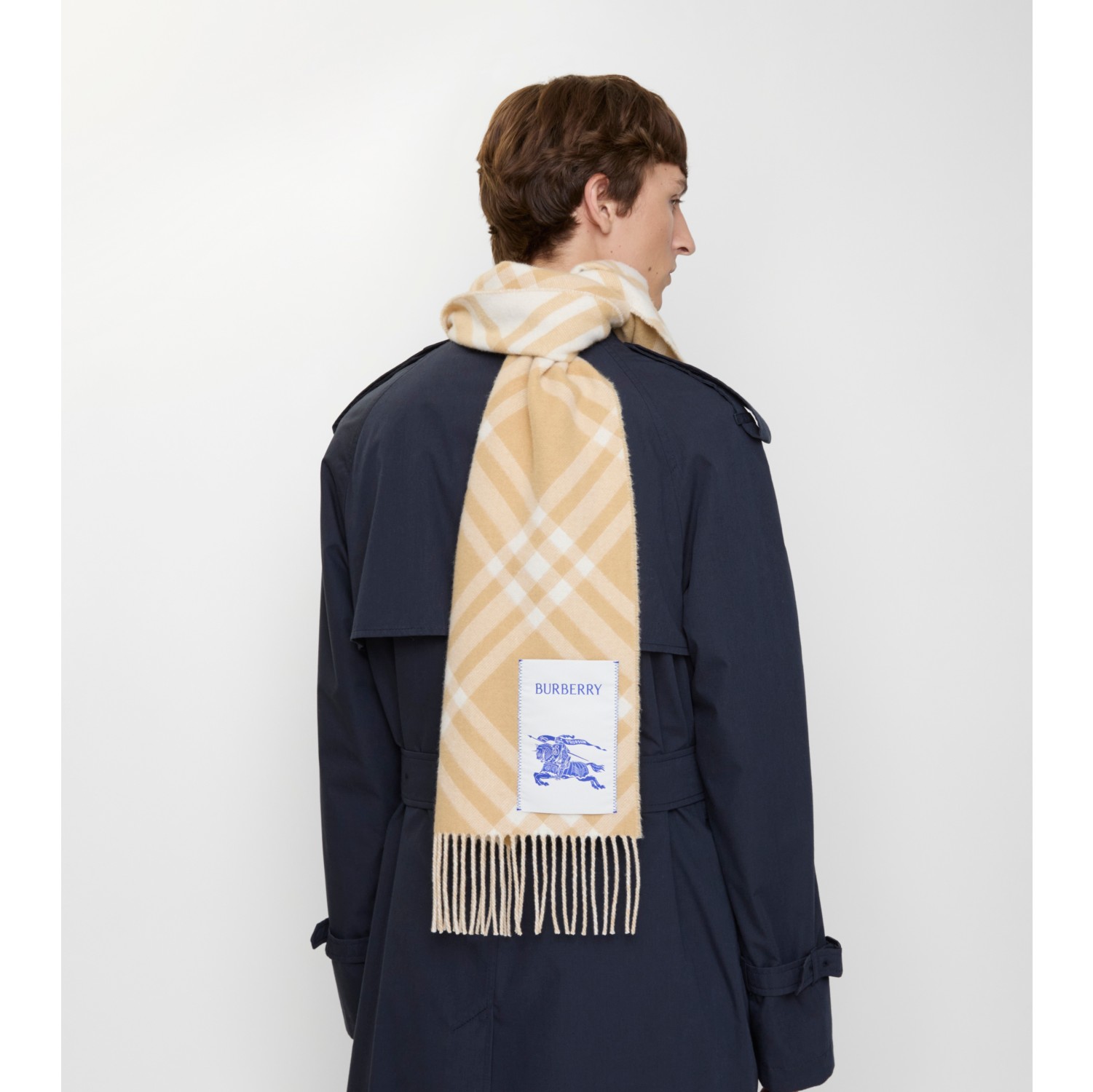 Check Cashmere Scarf