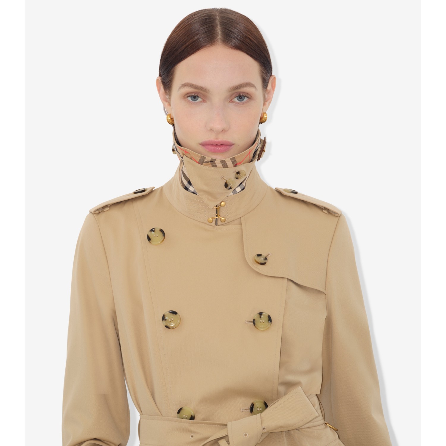 ロング チェルシー ヘリテージ トレンチコート (ハニーベージュ