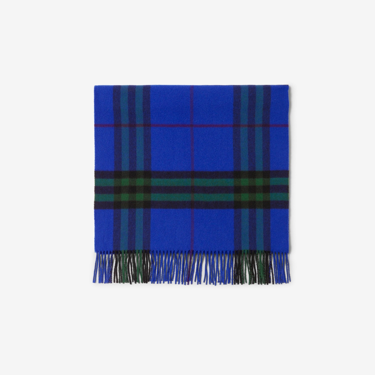 Wide Check Cashmere Scarf in Knight/ivy | Burberry® Official