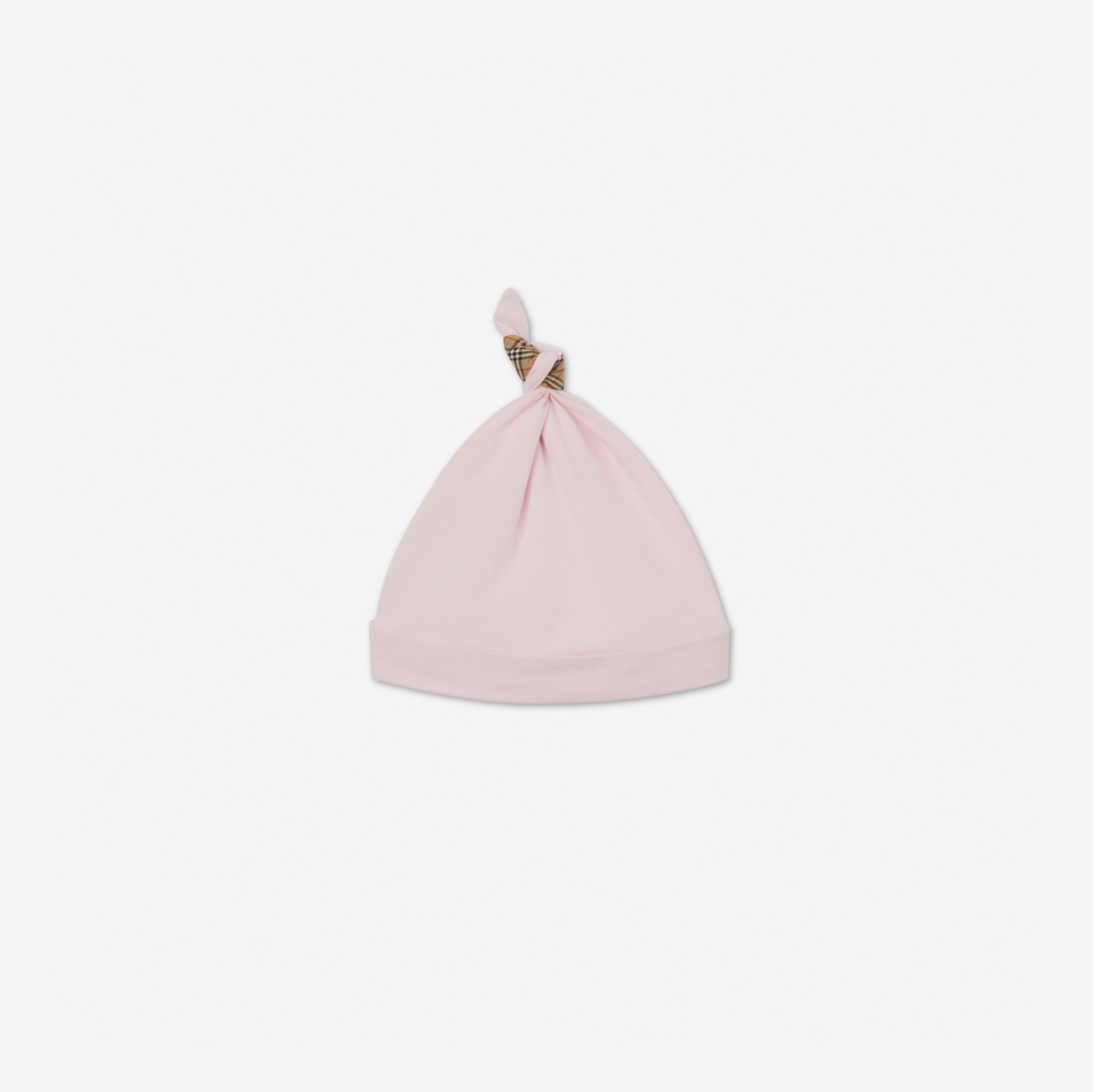 Check Trim Cotton Three-piece Baby Gift Set in Alabaster Pink - Children | Burberry® Official