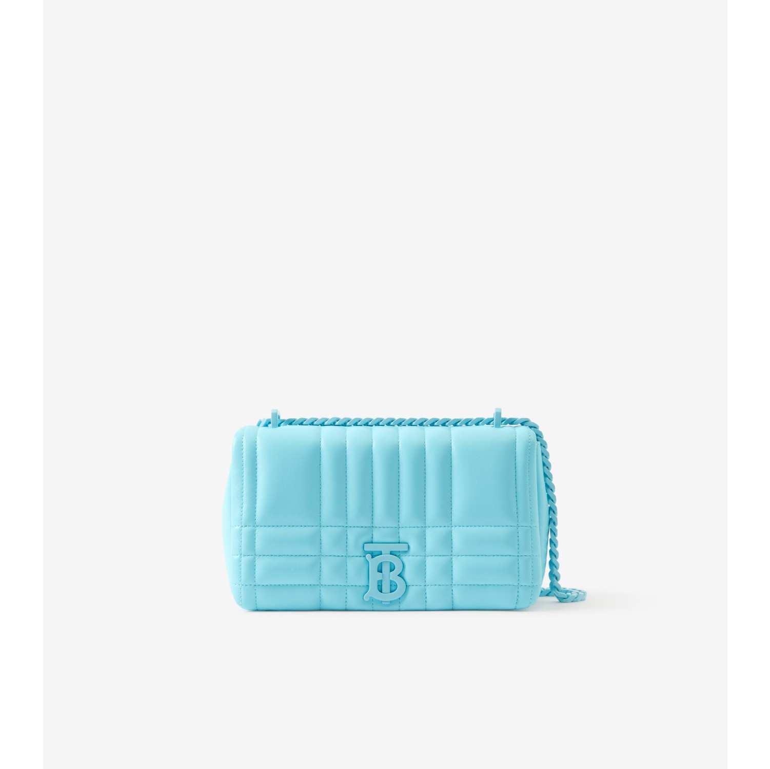Quilted Leather Lola Card Case in Cool Sky Blue - Women | Burberry® Official