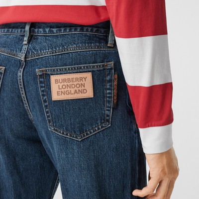 burberry jeans mens red