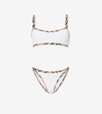 Tyler Bikini in White - Women, Nylon | Burberry® Official
