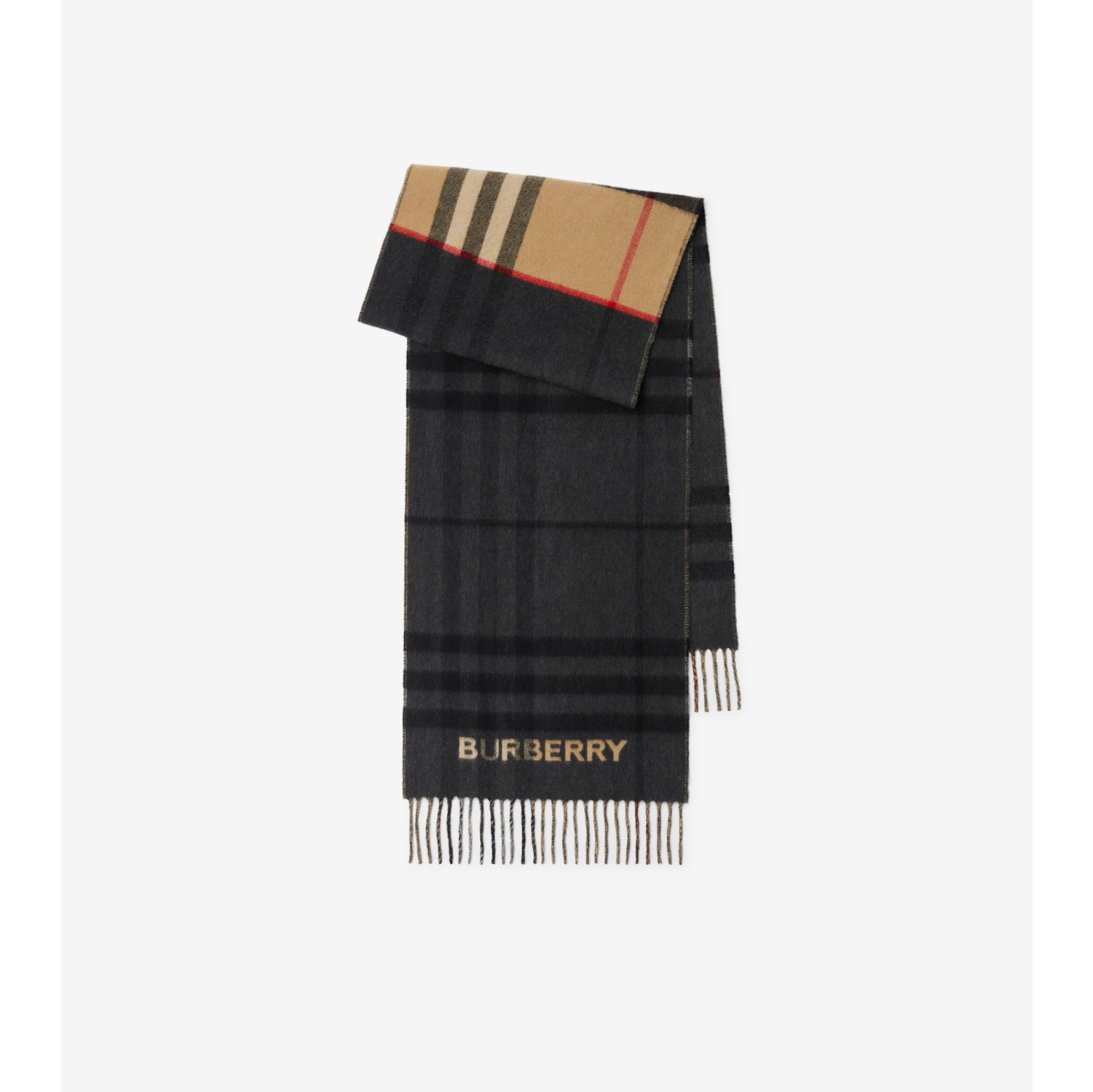 Burberry check cashmere store scarf sale