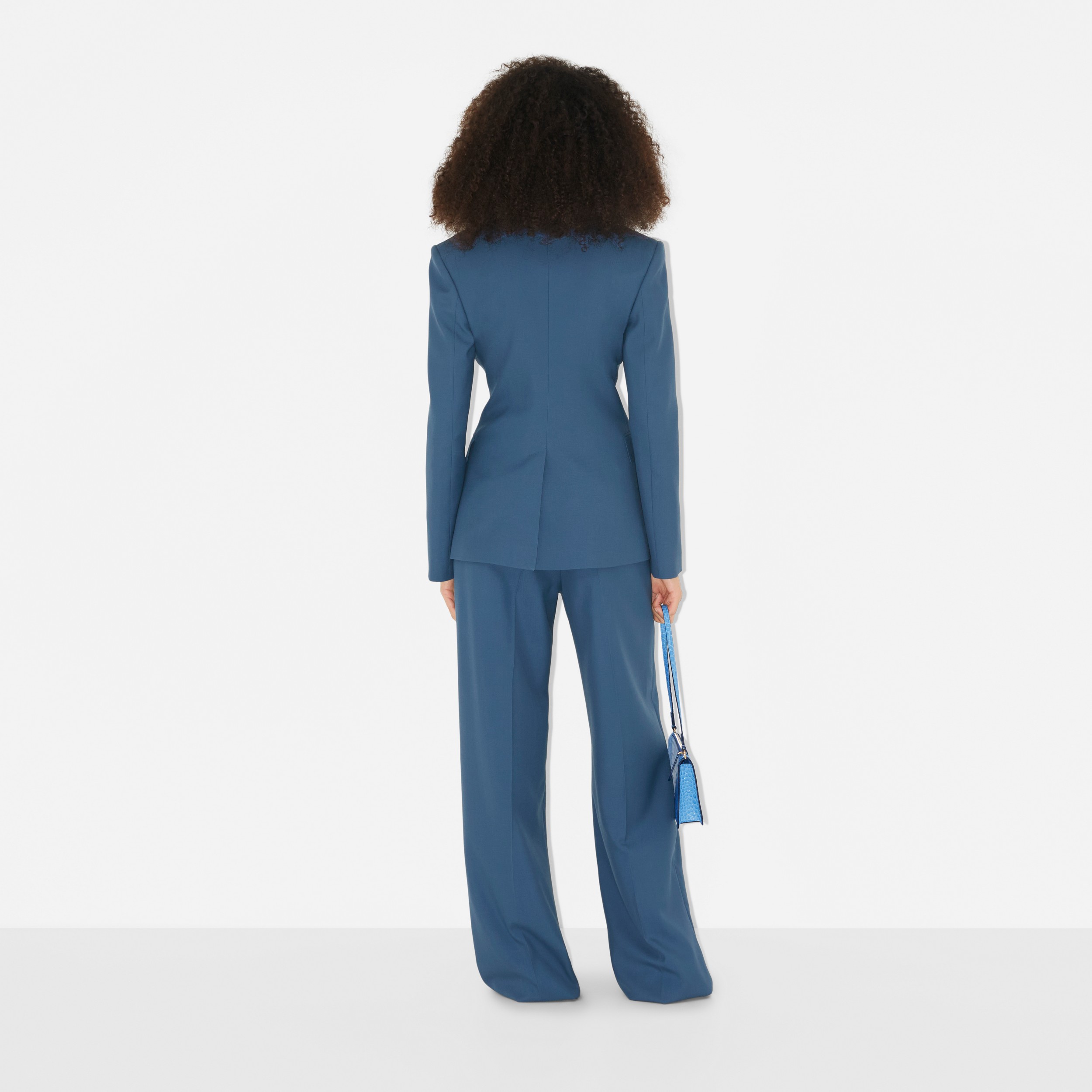 Chaqueta de vestir en lana (Azul Marino Discreto) - Mujer | Burberry® oficial - 4
