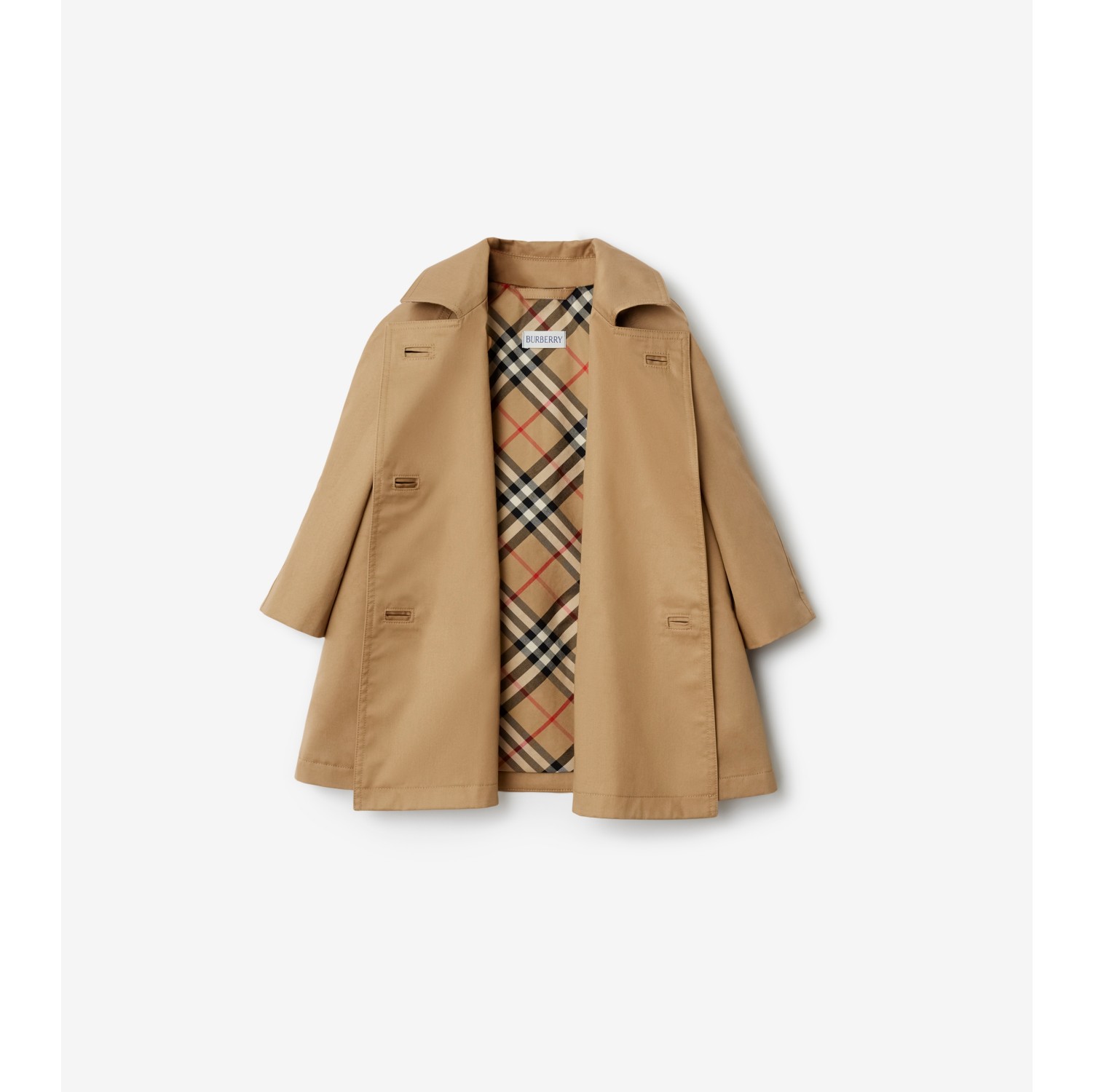 Trench en coton Beige d archive Enfant Site officiel Burberry