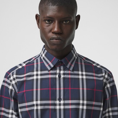 burberry check poplin shirt