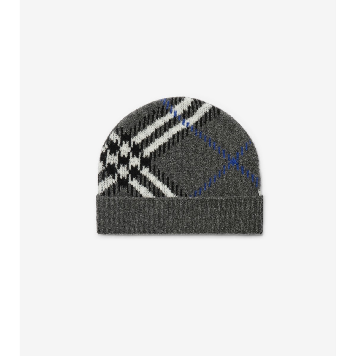  Check Cashmere Blend Beanie