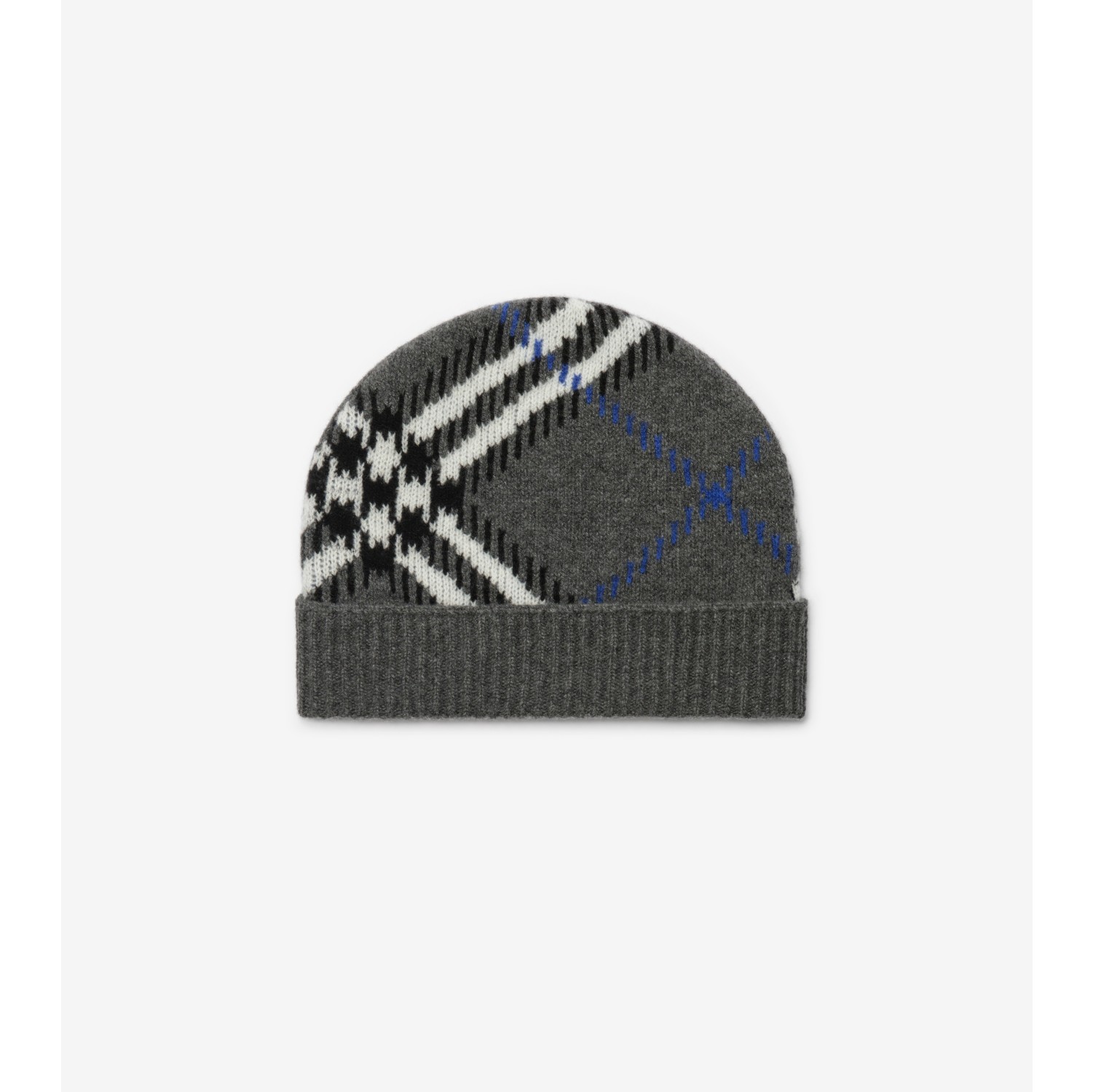 Check Cashmere Blend Beanie