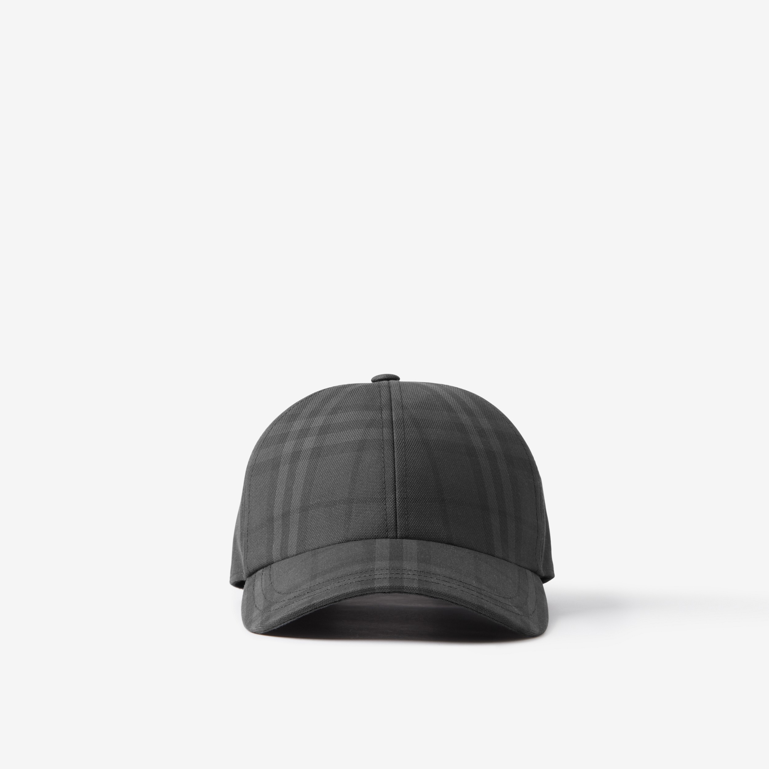 Vintage Check Cotton Baseball Cap in Charcoal | Burberry® Official - 1