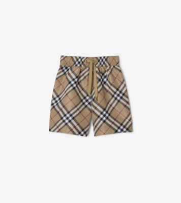 Check Swim Shorts in Archive beige | Burberry® Official