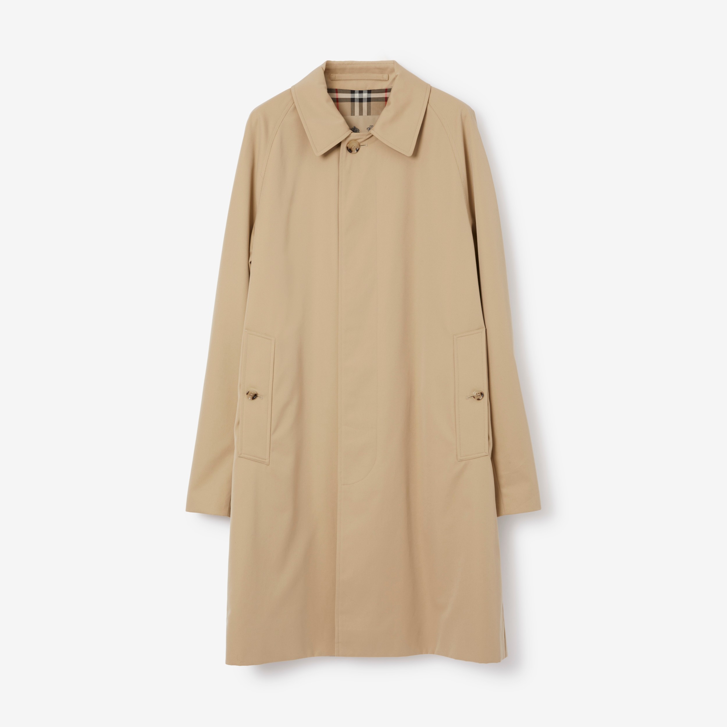 Mid-length Camden Heritage Car Coat in Honey - Men | Burberry® Official