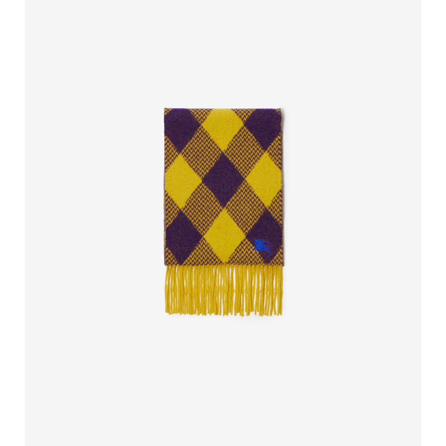 Argyle Wool Scarf in Pear/royal | Burberry® Official