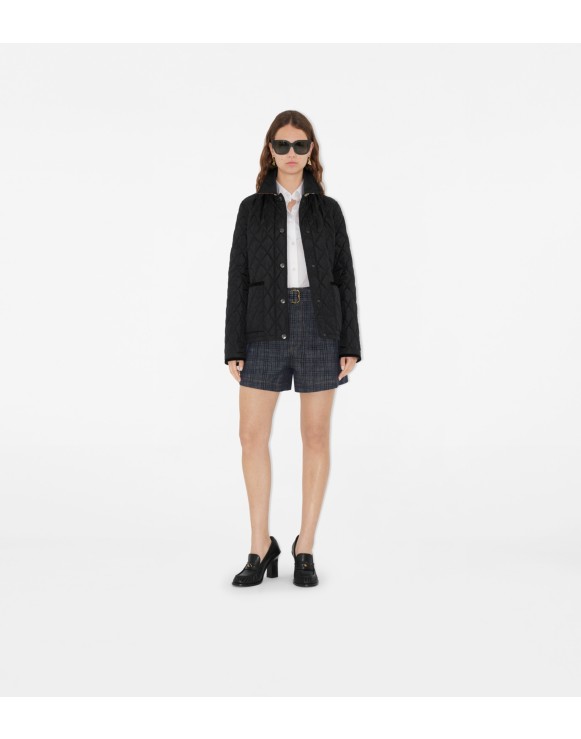 ジャケット BURBERRY Women Jackets 8079409123456A1189 black Women's BURBERRY BRIT Quilted Jacket Blazer Black Nova Check
