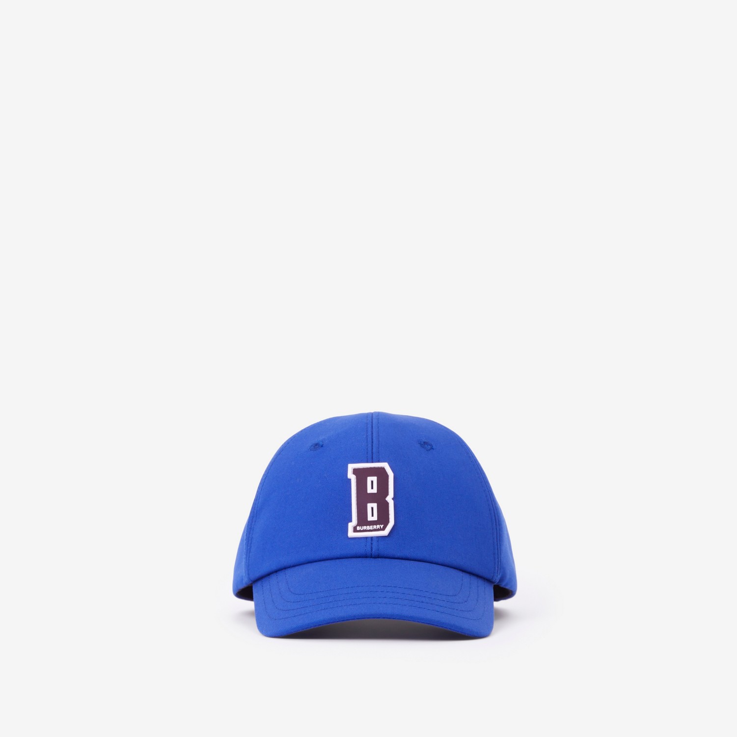 字母图案棉质棒球帽 (帆布蓝) - 儿童 | Burberry® 博柏利官网
