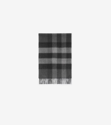 Burberry check-pattern cashmere scarf - Green