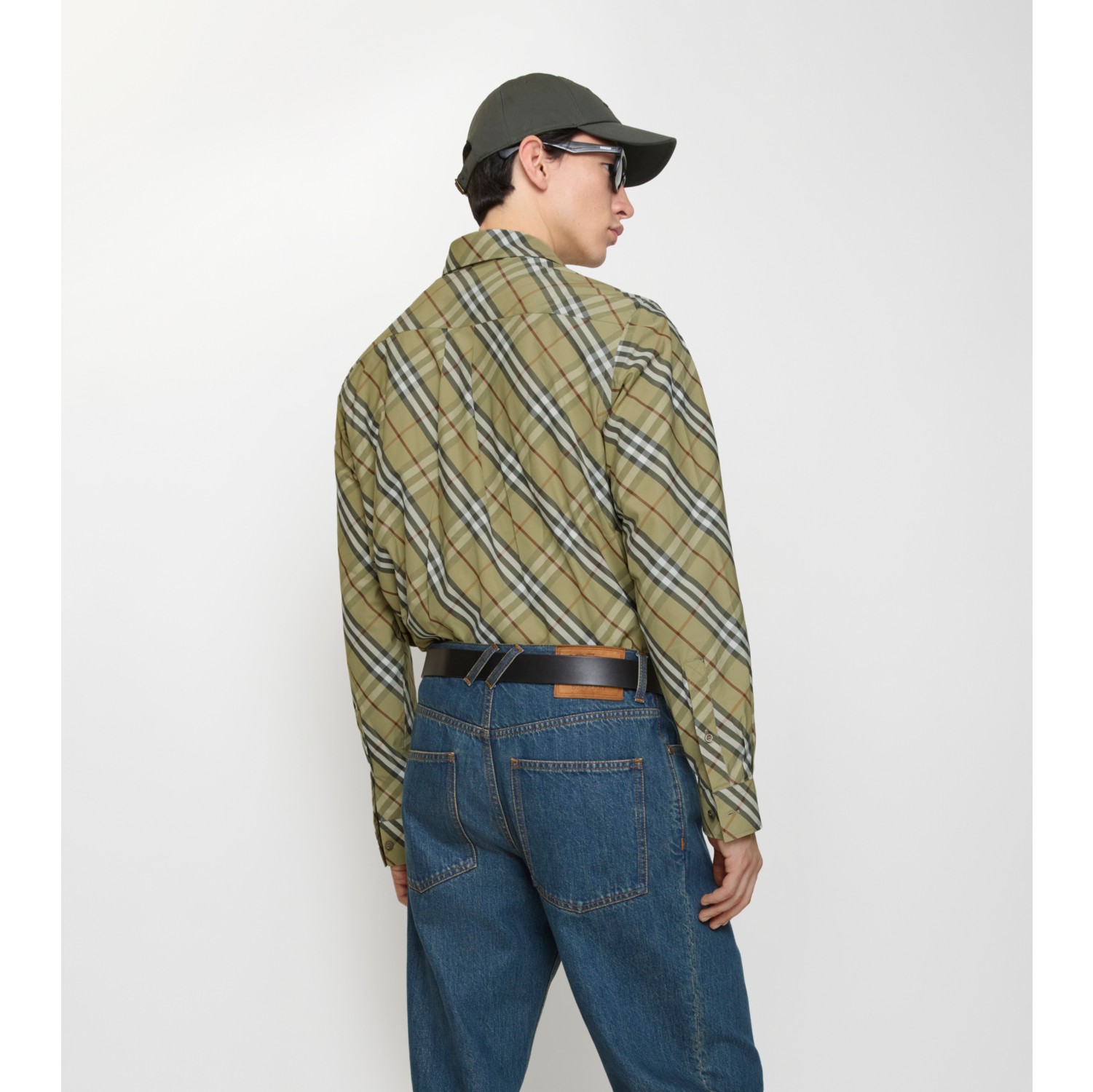 リラックスフィット チェック コットンシャツ