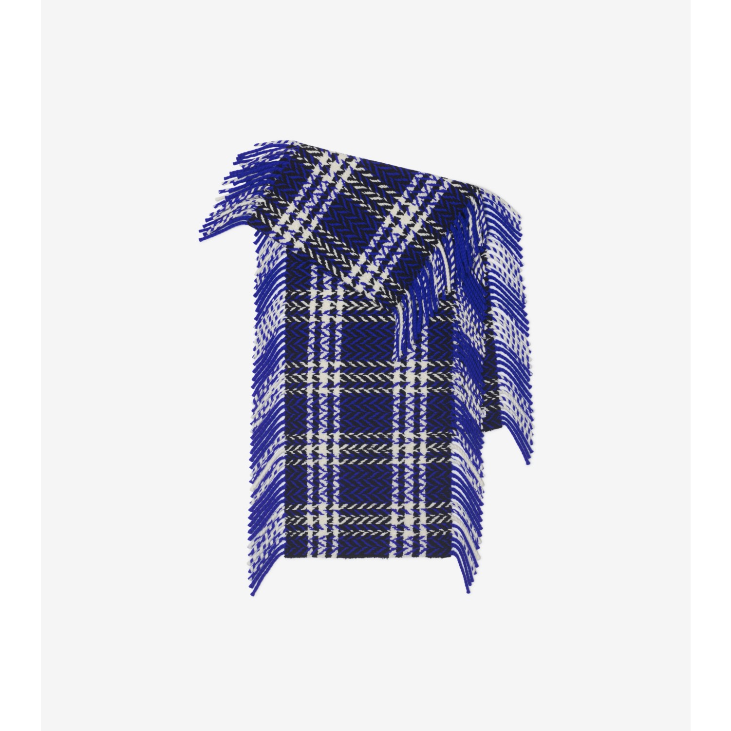 Check Wool Scarf in Knight | Burberry® Official