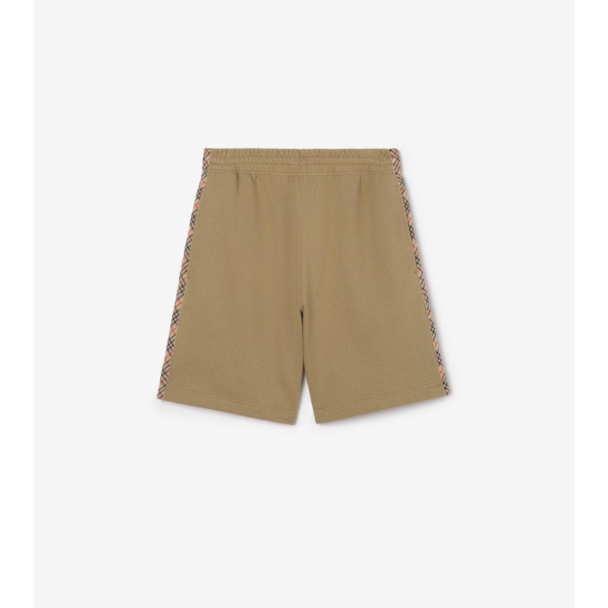  Check Trim Cotton Shorts