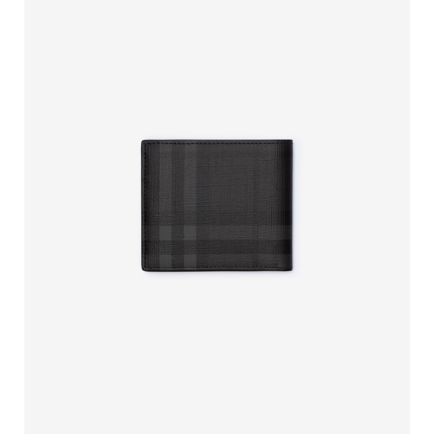 City Check Bifold Wallet in Iron grey - Men, Cotton, Technical