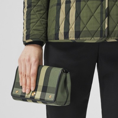 burberry check pouch