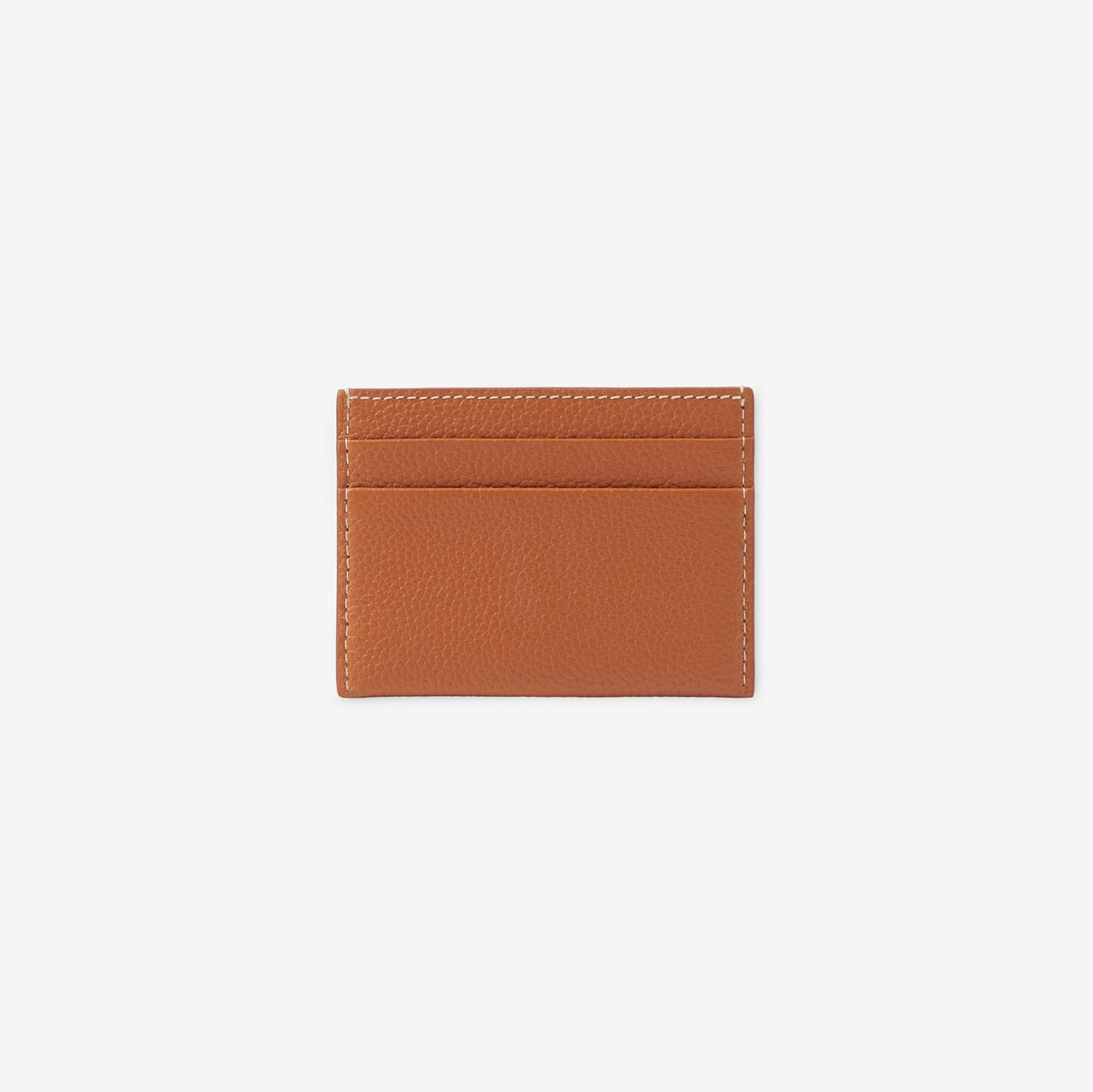 Grainy Leather TB Card Case in Warm russet brown - Women | Burberry® Official