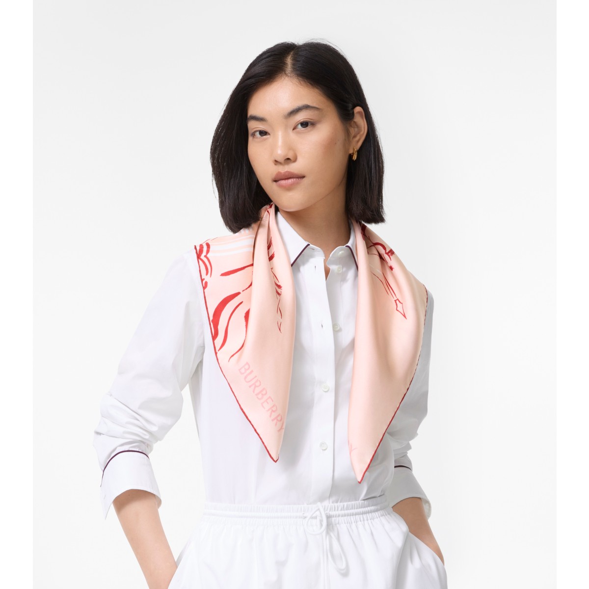  Printed Heart Knight Scarf