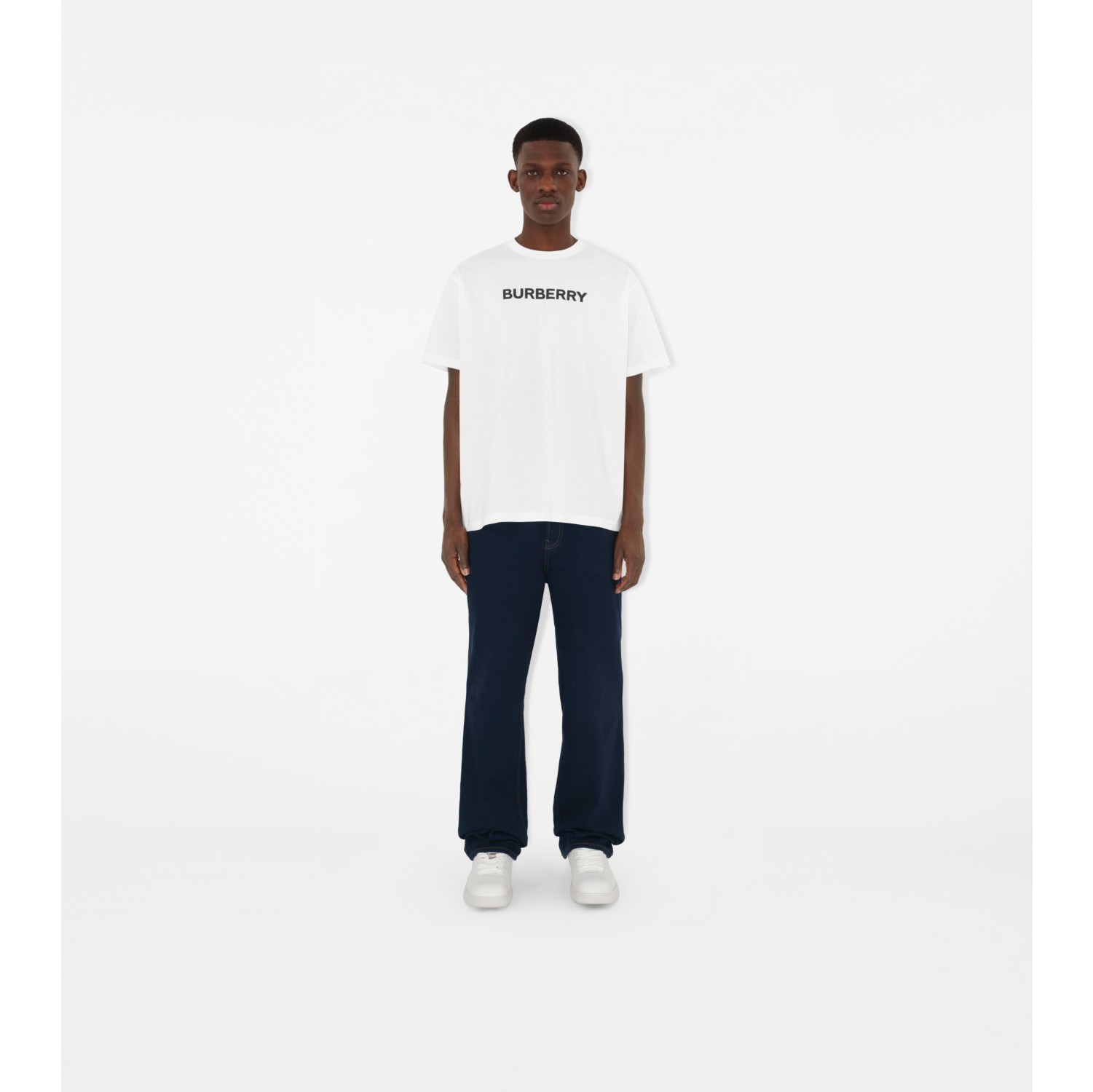ロゴ コットンTシャツ (ホワイト) - メンズ, コットン | Burberry®公式サイト