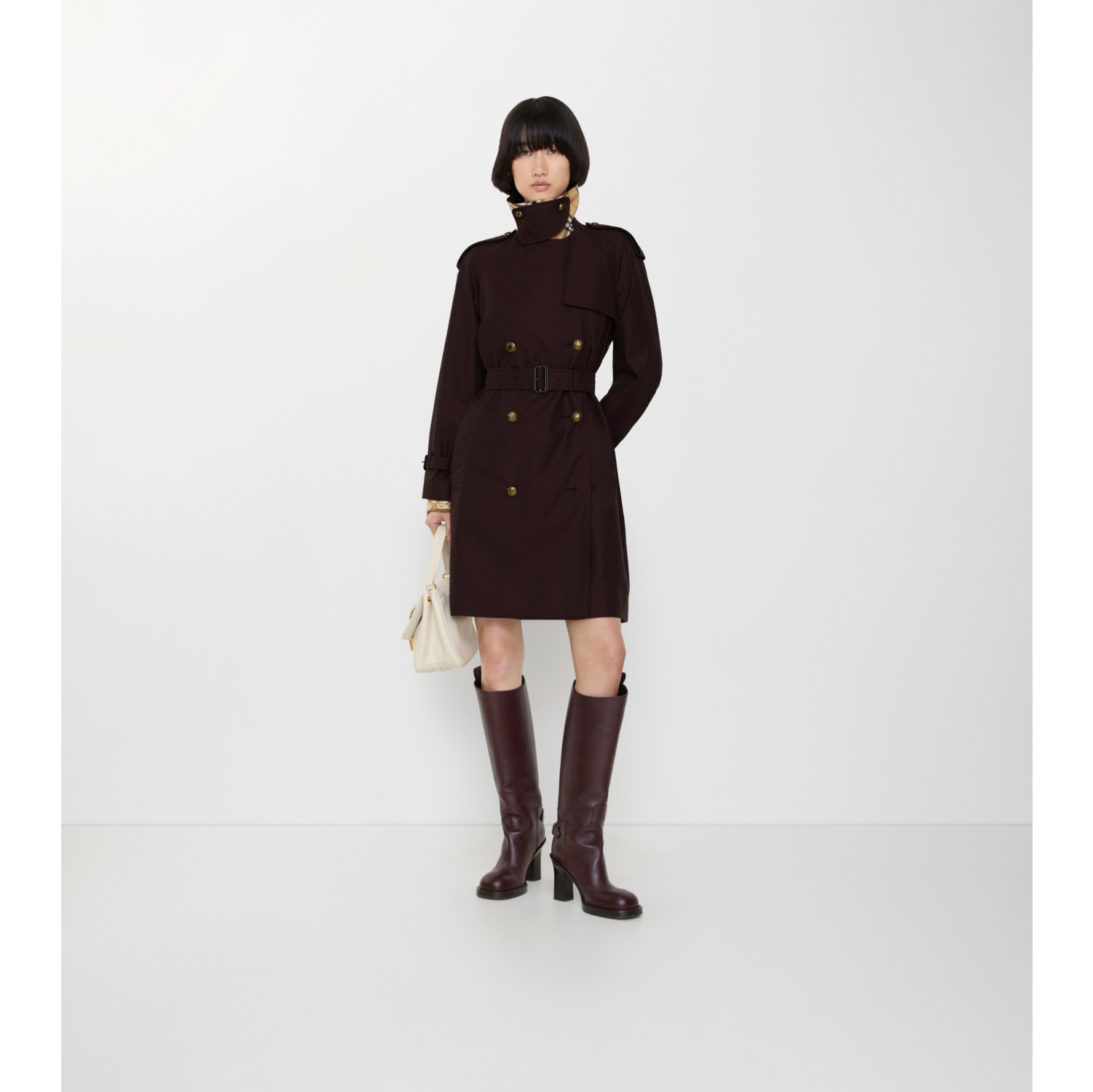 Mid-length Gabardine Castleford Trench Coat