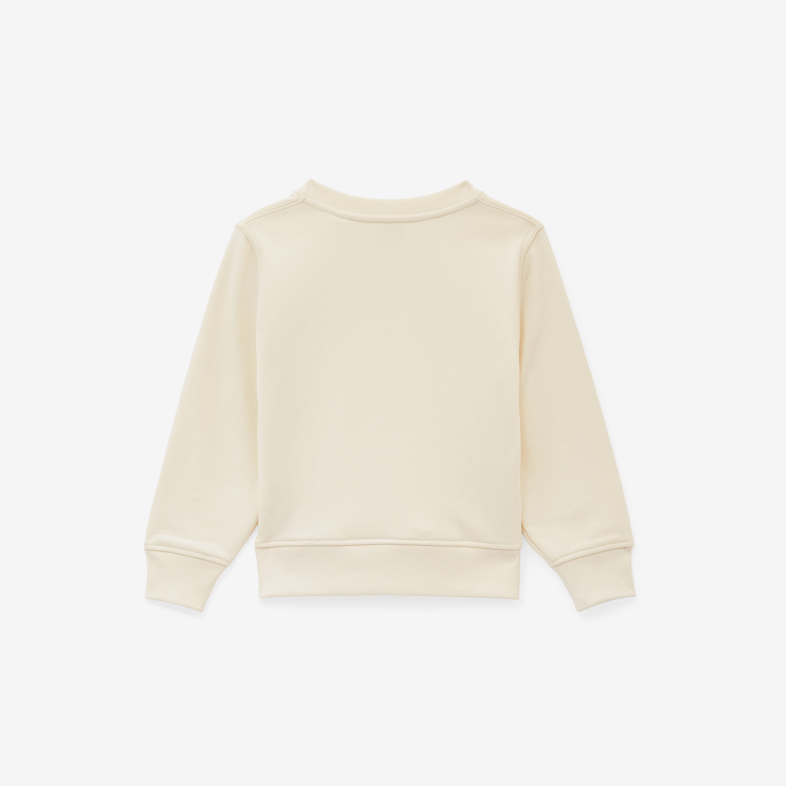 Suéter de algodão com estampa TB de coral (Creme Claro) | Burberry® oficial - 2