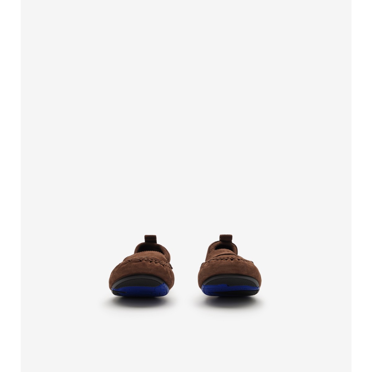  Check Suede Fawn Loafers