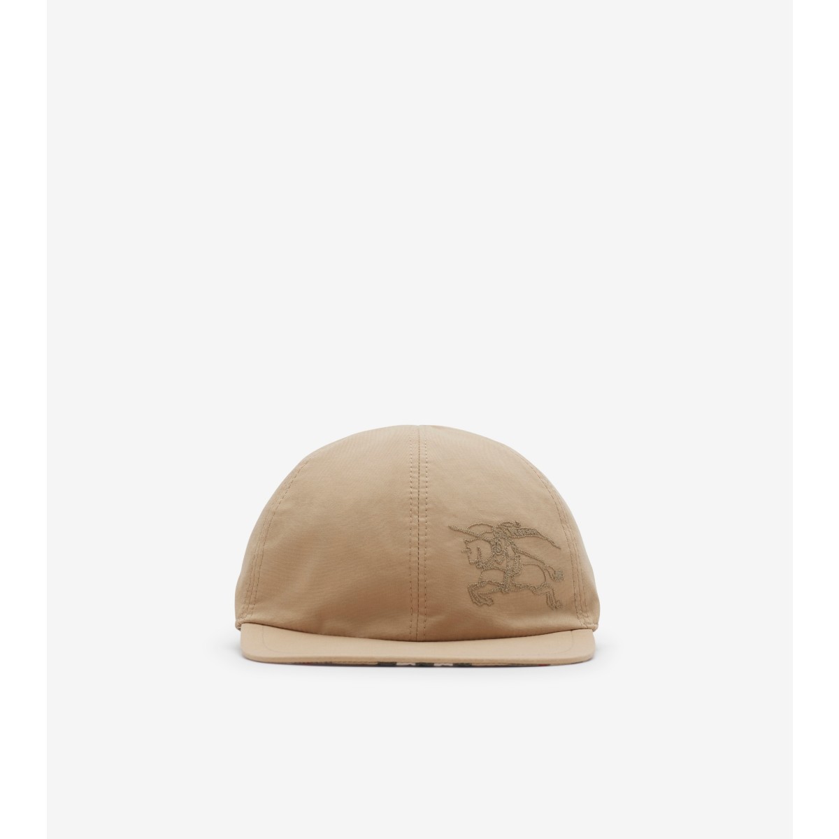 Shop Burberry Childrens Reversible Cotton Baseball Cap In Sand