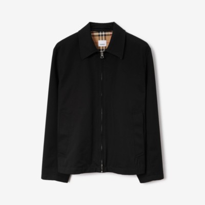 Burberry Embroidered Ekd Harrington Jacket In Black