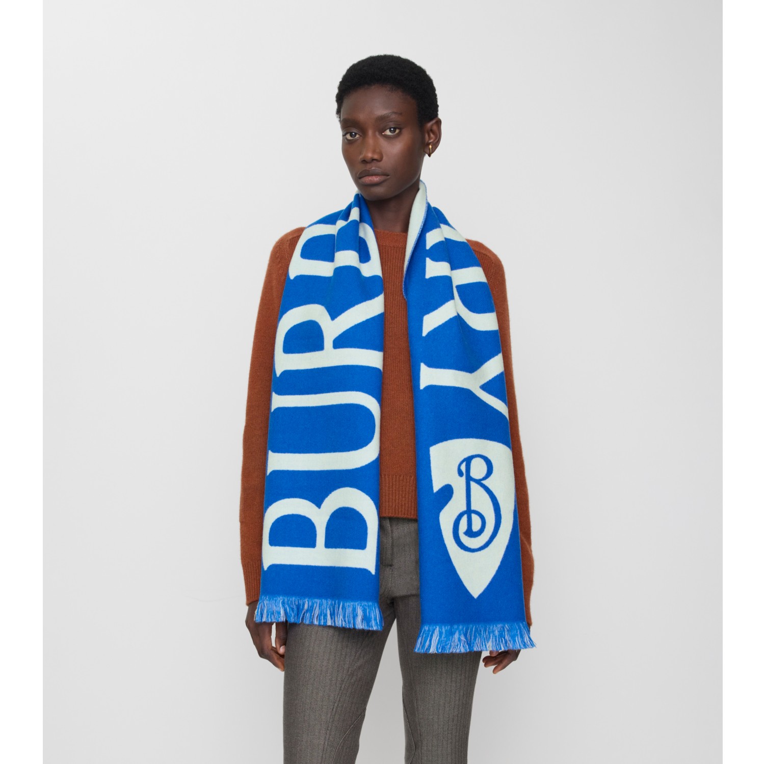 Logo Wool Scarf