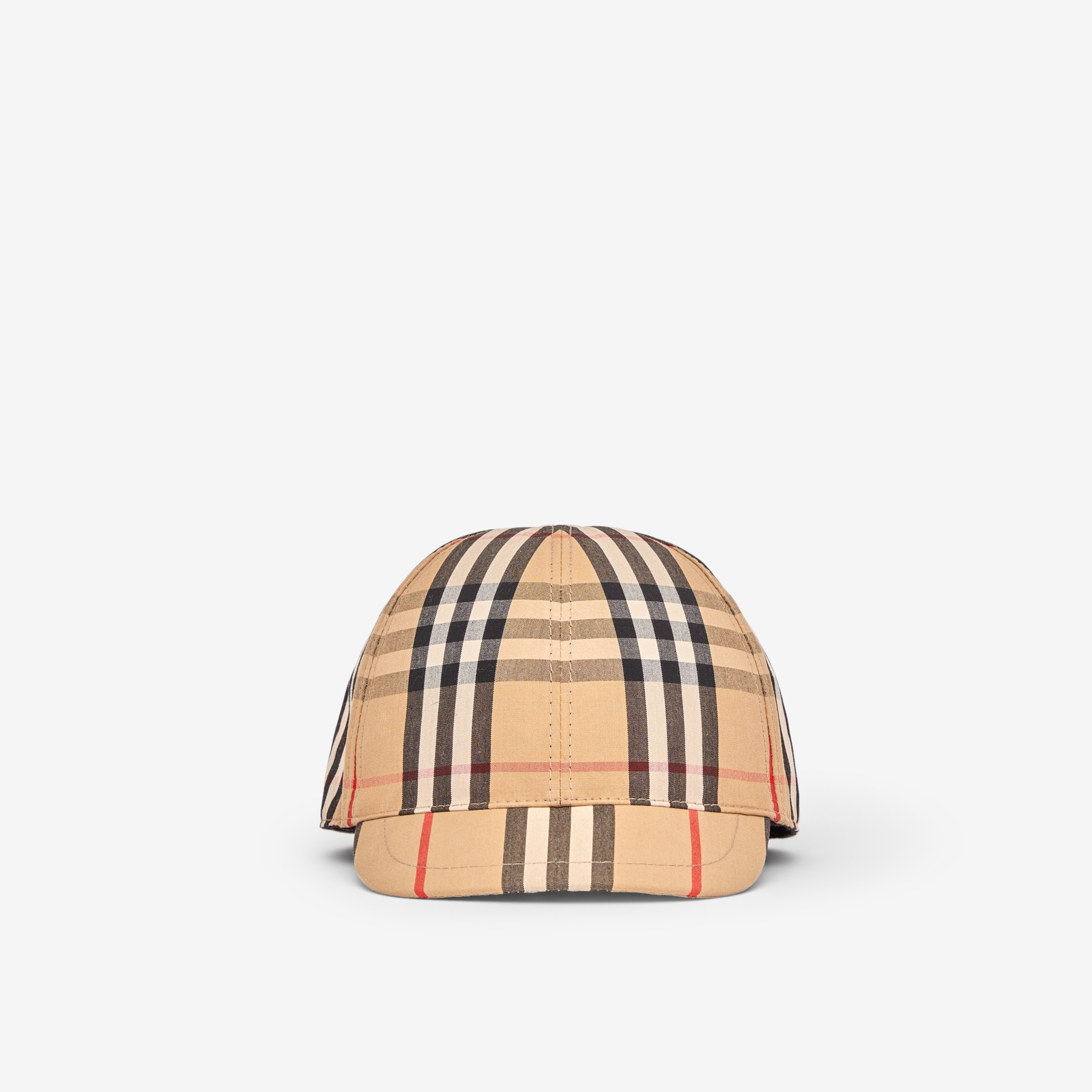 Vintage Check and Icon Stripe Cotton Baseball Cap in Archive Beige -  Children | Burberry® Official