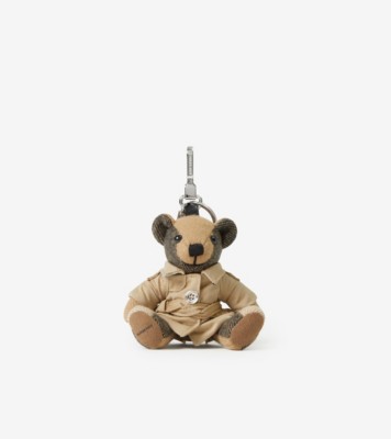 Burberry Ash Rose Check Cashmere Shearling Trimmed Puffer Jacket Thomas Bear  Charm - Yoogi's Closet