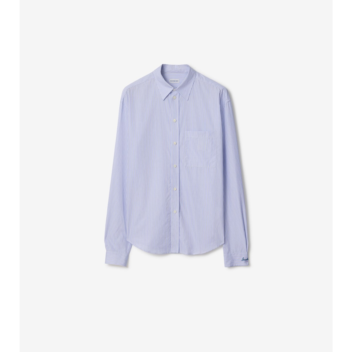  Stripe Regular Fit d Cotton Poplin Shirt