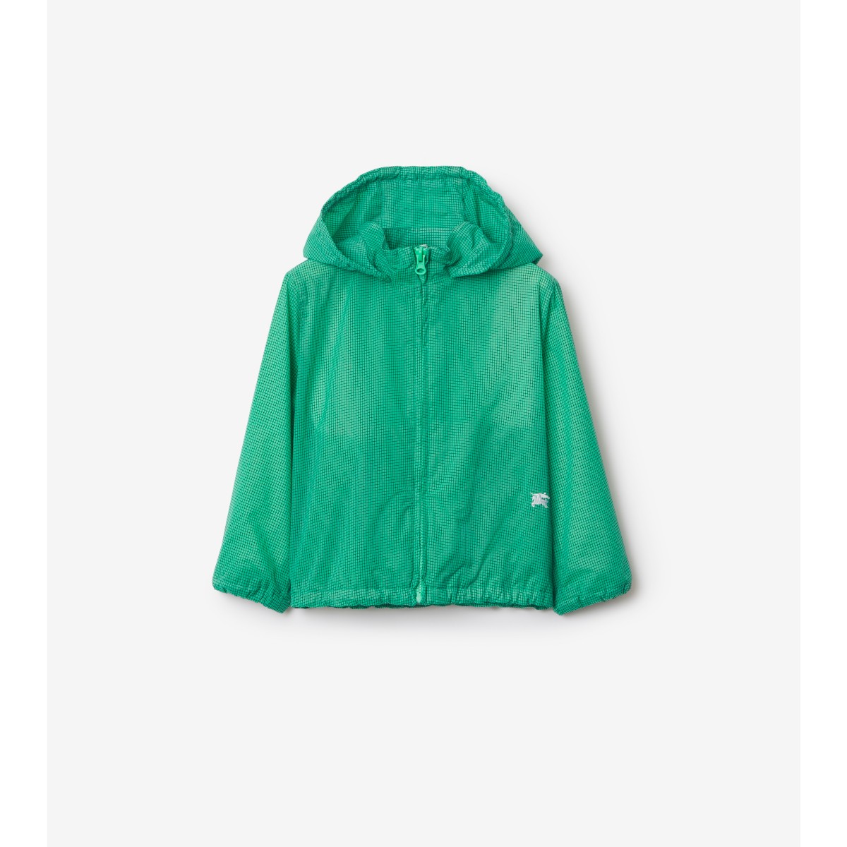 Shop Burberry Childrens Nylon Jacket In Bright Jade