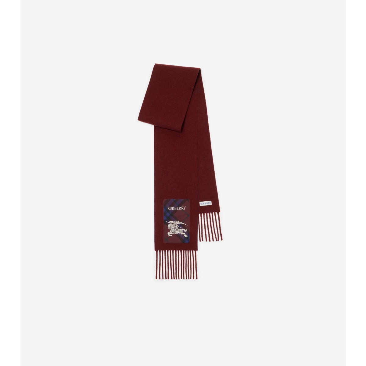  Check Label Cashmere Scarf