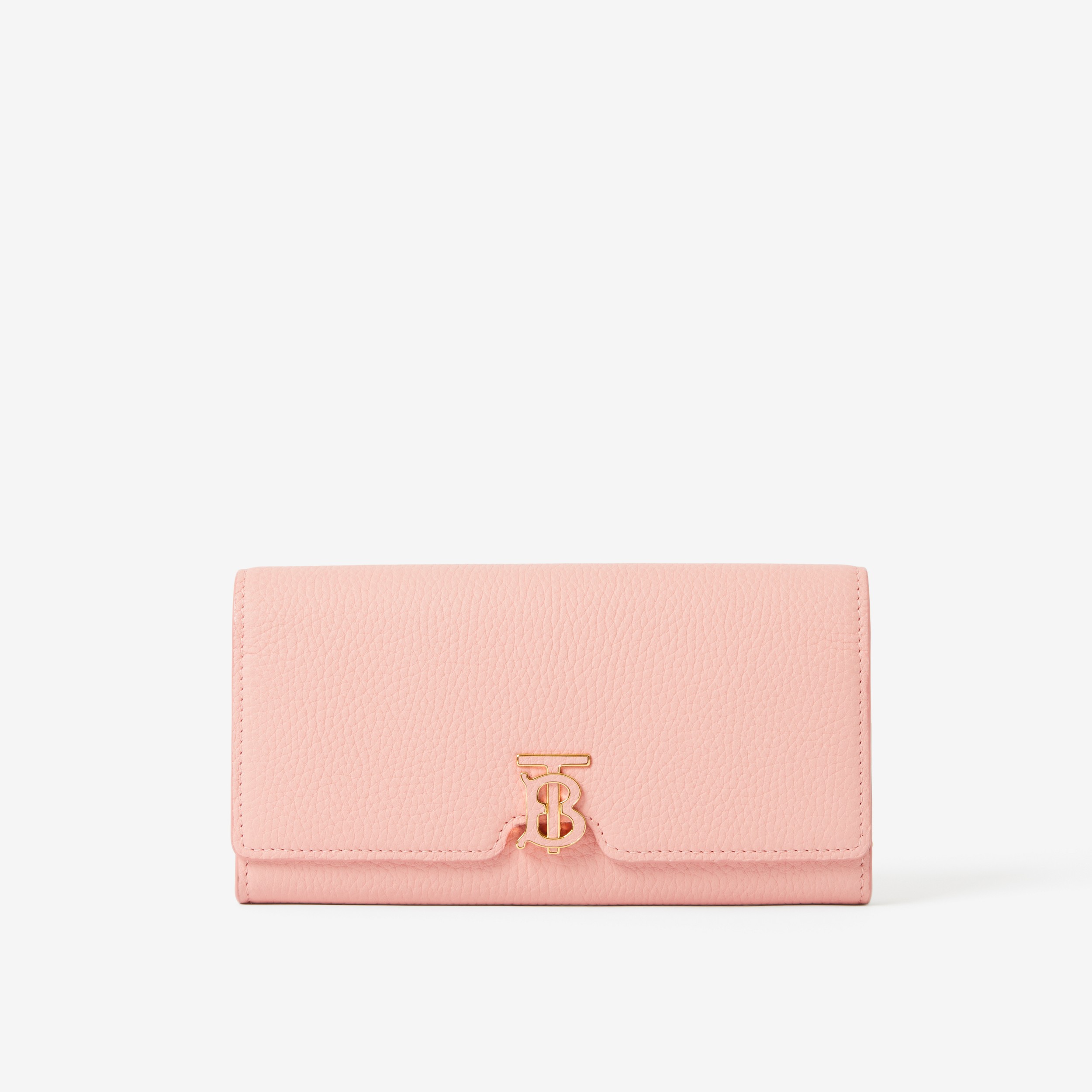 Grainy Leather TB Continental Wallet in Dusky Pink - Women | Burberry® Official - 1