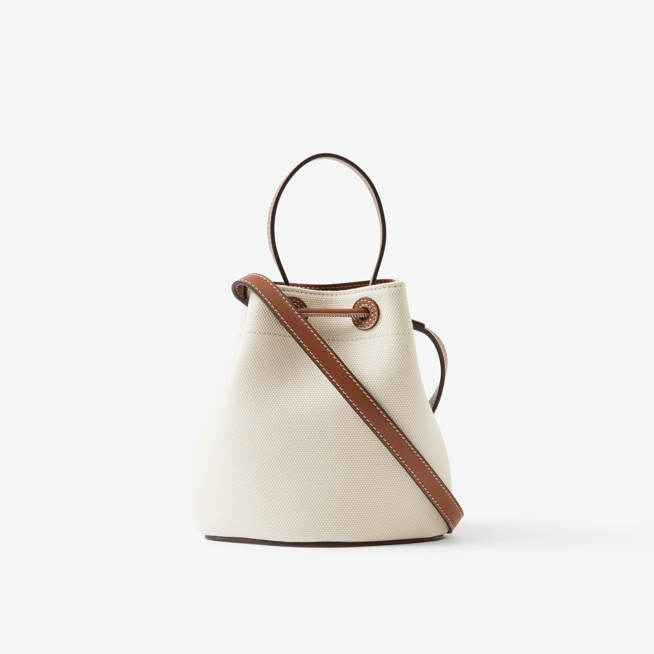 Mini TB Bucket Bag in Natural/malt Brown - Women | Burberry® Official - 3