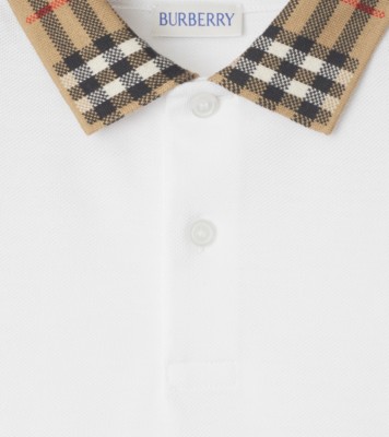 BURBERRY ポロドレス 4Y ホワイト/チェック BURBERRY ポロドレス 4Y ホワイト/チェック