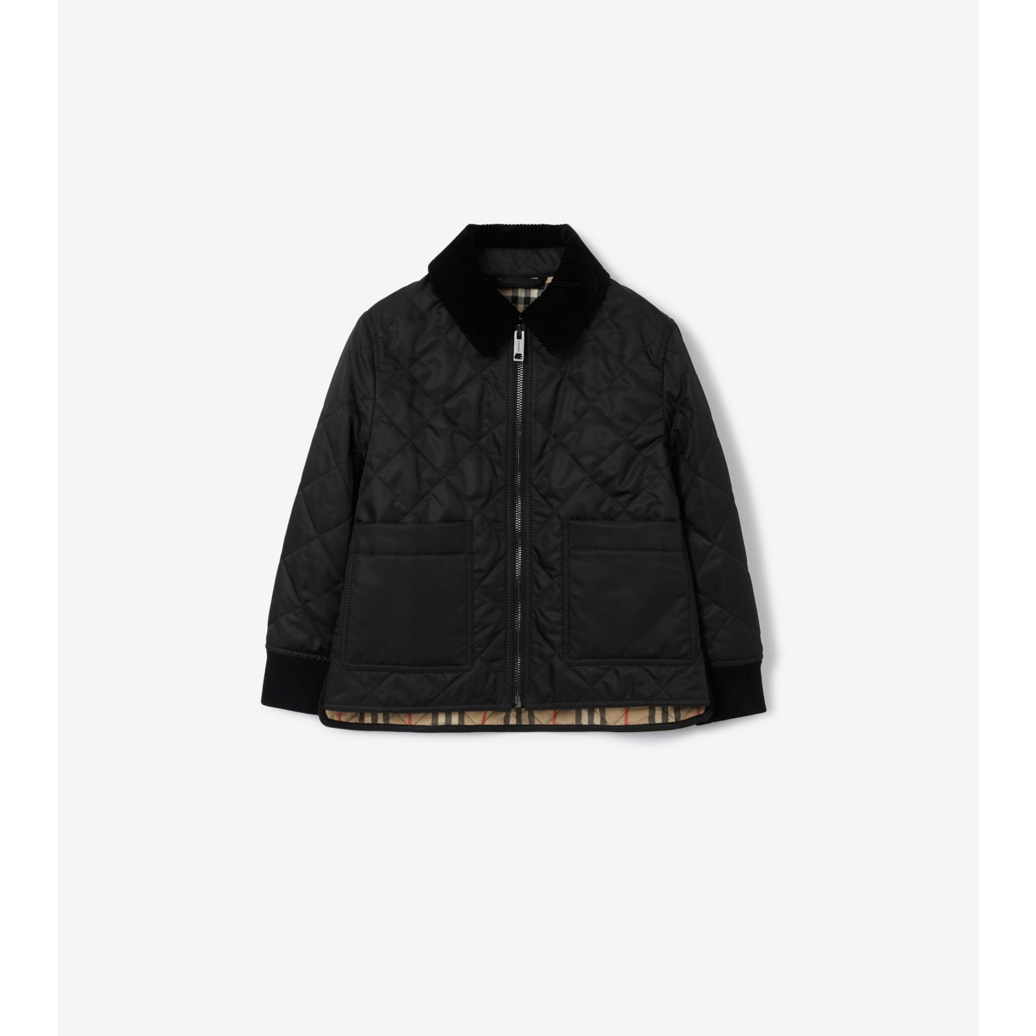 Quilted Jacket in Black | Burberry® Official