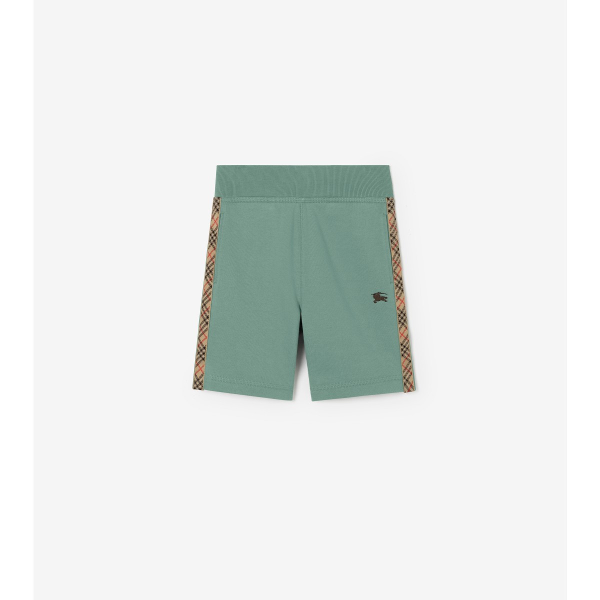 Check Trim Cotton Shorts