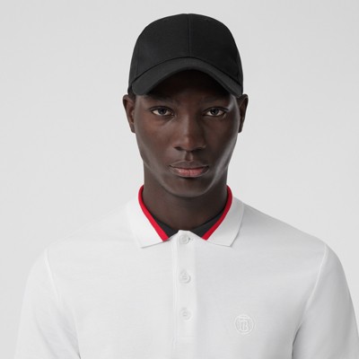 burberry monogram motif polo shirt